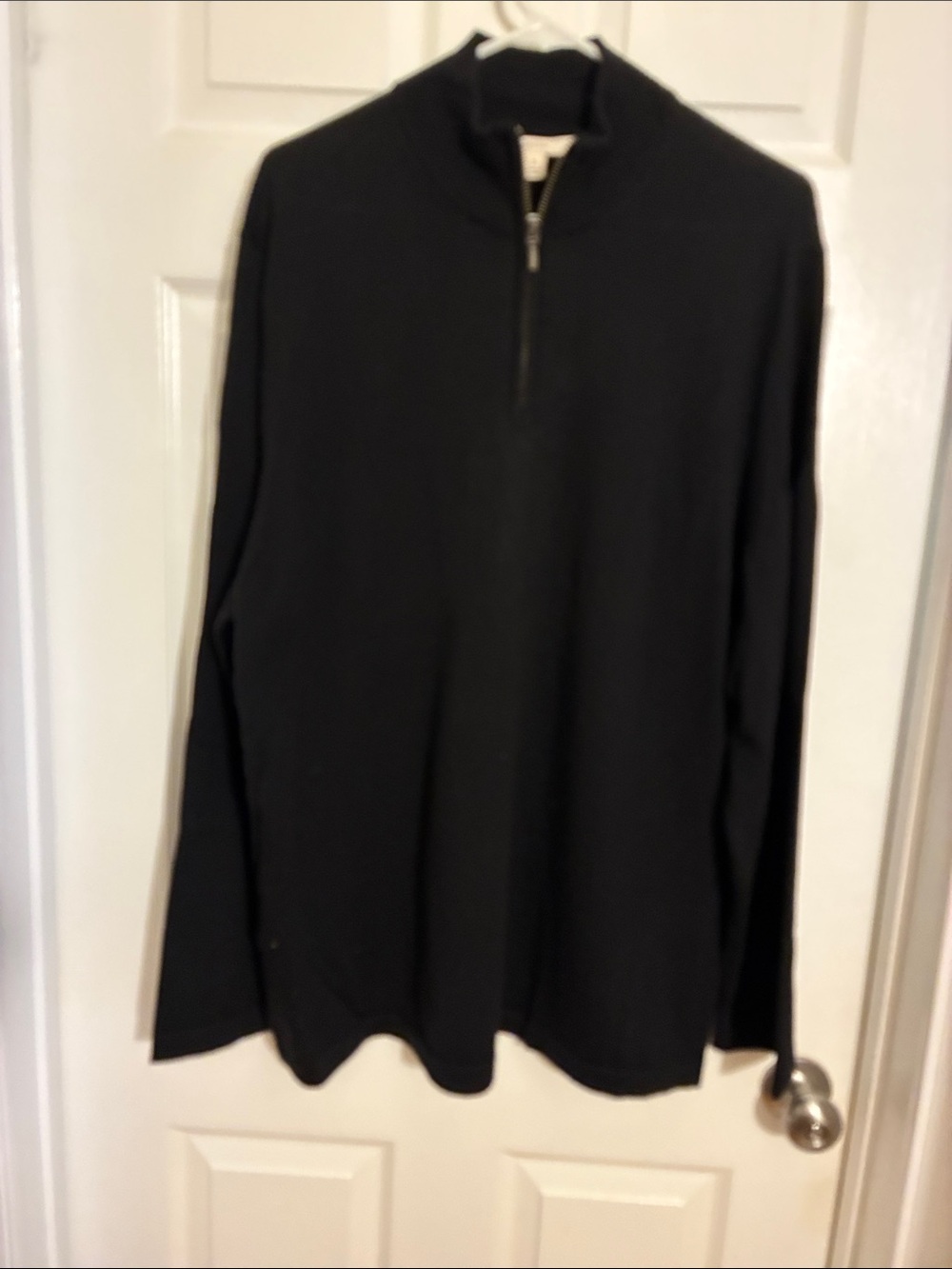 Merona Black Quarter-Zip Sweater